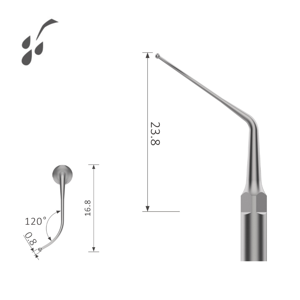Ultraschallspitze Perio Kugel rechts EMS*PIEZON*LED_eP2RS_2