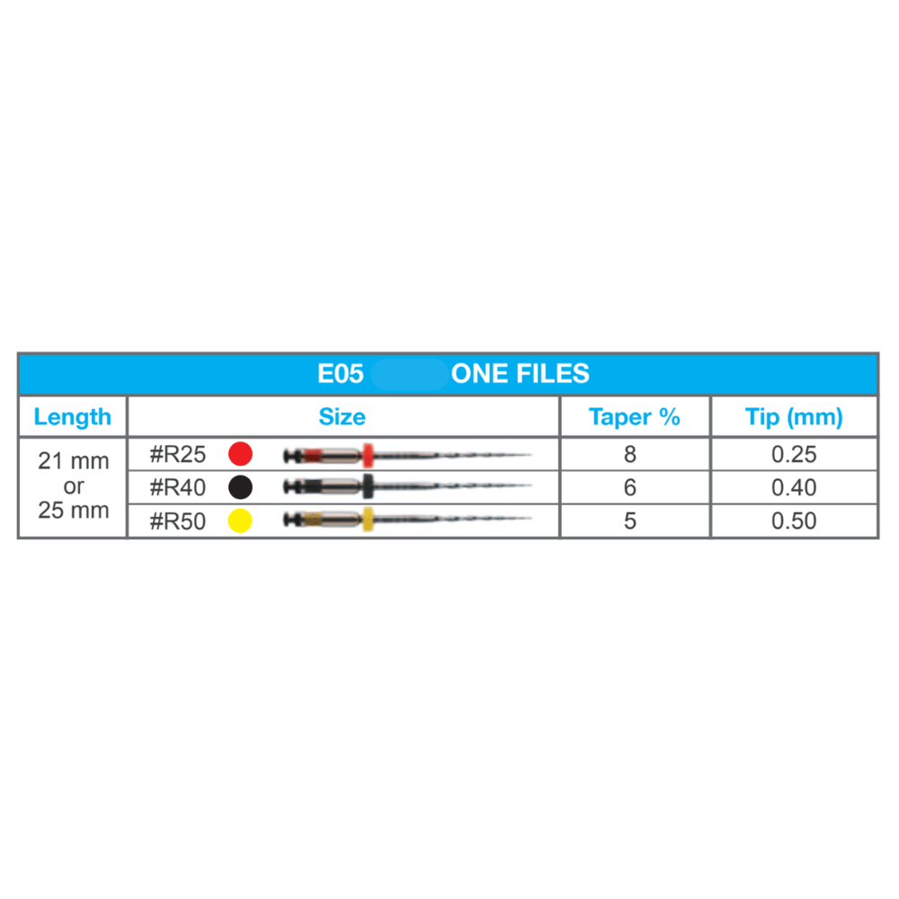Wurzelkanainstrument One-Files PP-E05