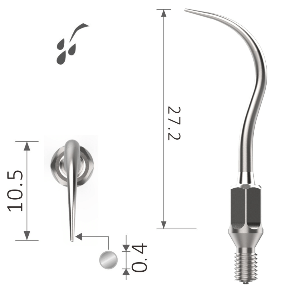 Schallspitze Fein | Zahnsteinentfernung an engen Stellen | Gewindetyp wie Air Scaler KaVo SONICflex* XP-k