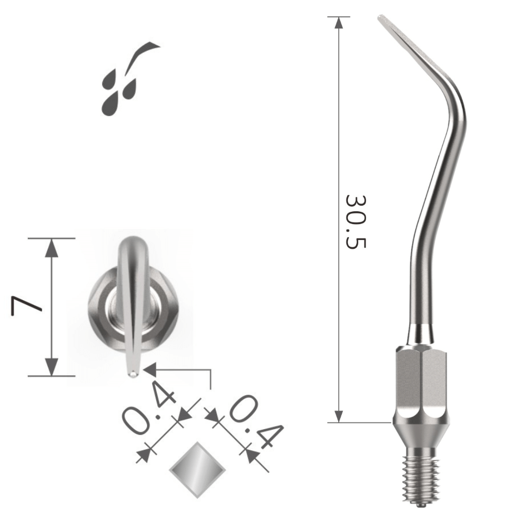 Schallspitze Perio | Subgingivale Zahnsteinentfernung | Gewindetyp wie Air Scaler KaVo SONICflex* XP-k