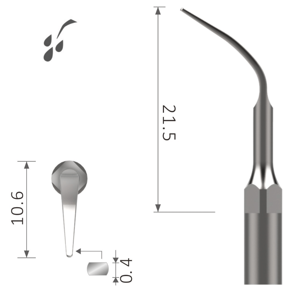 Ultraschallspitze eA Gewindetyp wie EMS* supragingivales Universal Scaling XP-eA 2