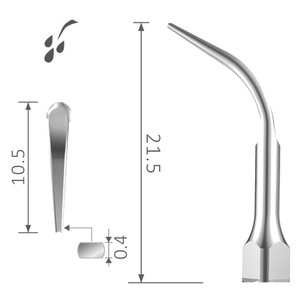 Ultraschallspitze leichtes Scaling beginnender supragingivalen Zahnstein- &  Bakterienentfernung XP-G4 GS4 GN4 GD4 GM4_2