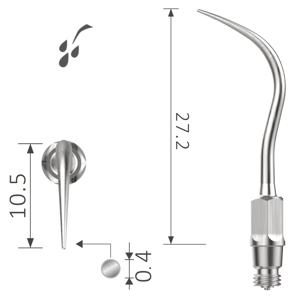 Schallspitze Fein Zahnsteinentfernung an engen Stellen Gewindetyp wie Air Scaler KaVo SONICflex* quick XP-k6A 2