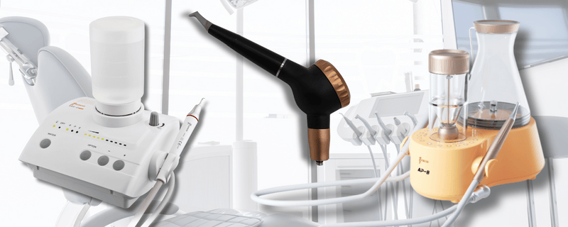 Vorteil eines Prophylaxe-Kombigerätes vs. 2 einzelner Geräte (Pulverstrahl & Untraschall)