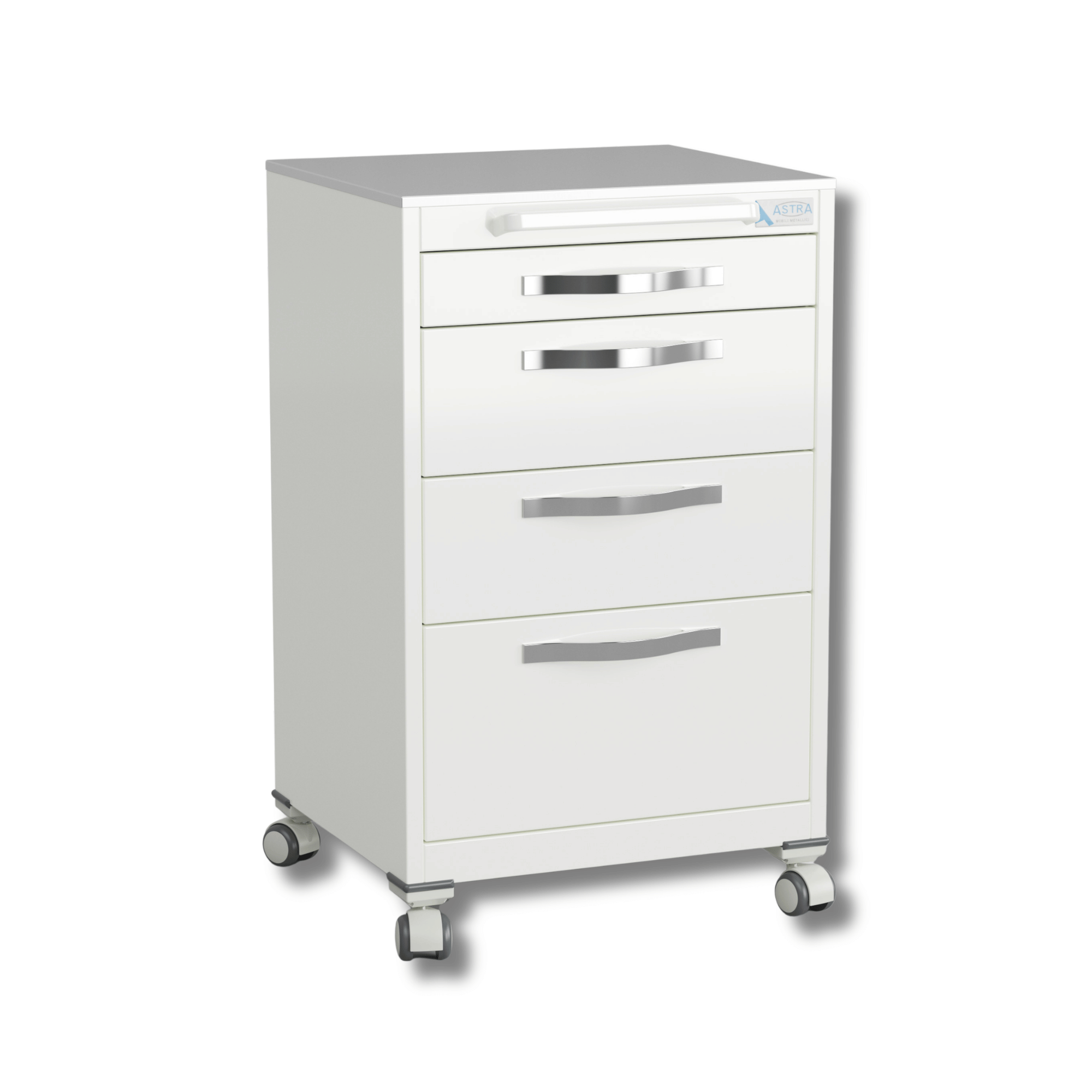 Dental Cart ASTRA® Focus | 4 Schubladen | weiß