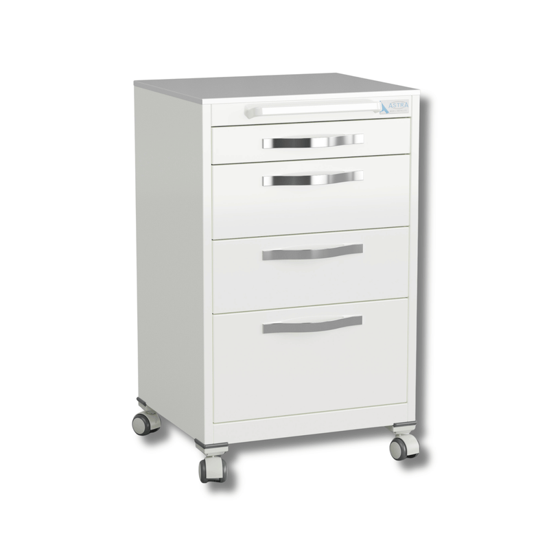 Dental Cart ASTRA® Focus | 4 Schubladen | weiß