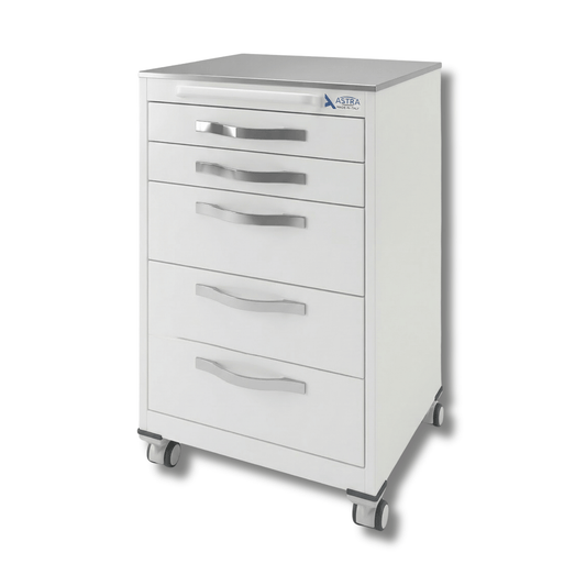 Dental CartASTRA® Focus | 5 Schubladen | weiß