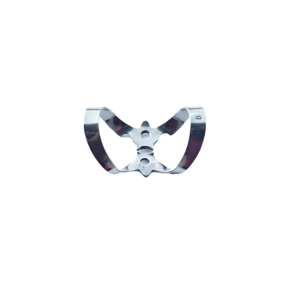 Kofferdam Klammer Figur 9 | silber