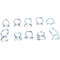 Kofferdam Klammern verschiendene Figuren | silber