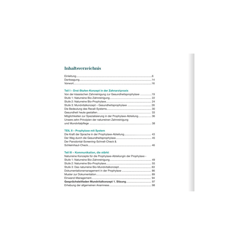 Handbuch von der Zahnreinigung bis zu den Mundvitalkonzepten