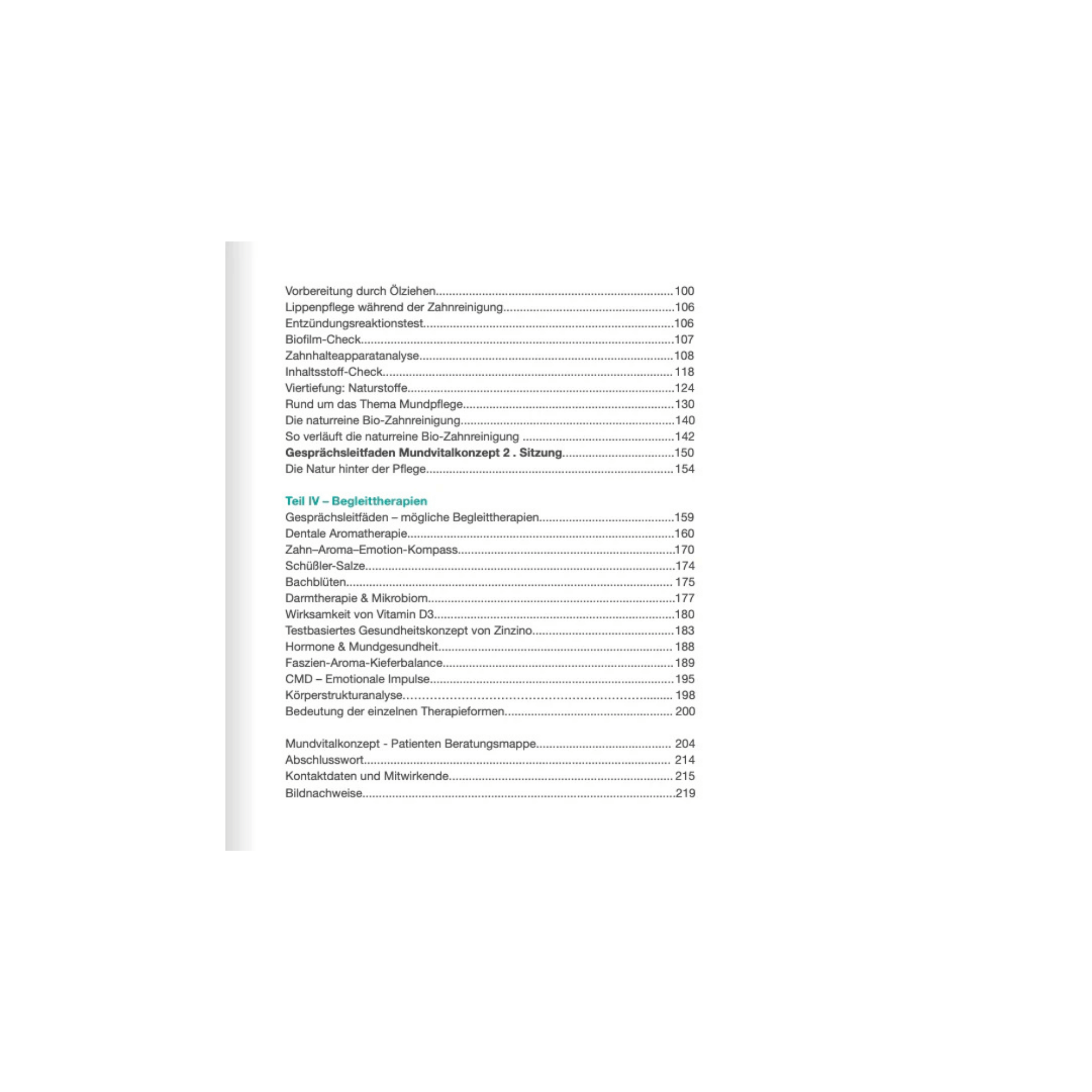 Handbuch von der Zahnreinigung bis zu den Mundvitalkonzepten