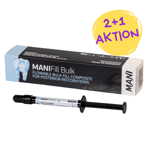 MANIFill Bulk - Bulk-Fill-Komposit Klasse-I- und -II-Restaurationen | 2g Spritze incl. 10 Applikationsspitzen