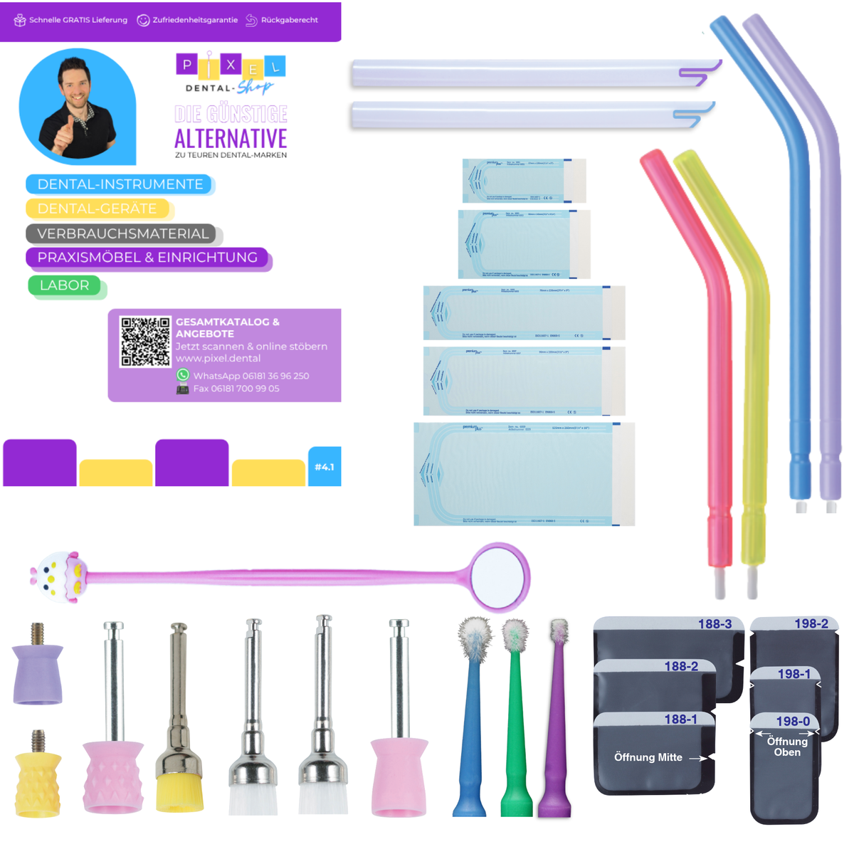Musterpaket Kostenfrei bei PIXEL.dental