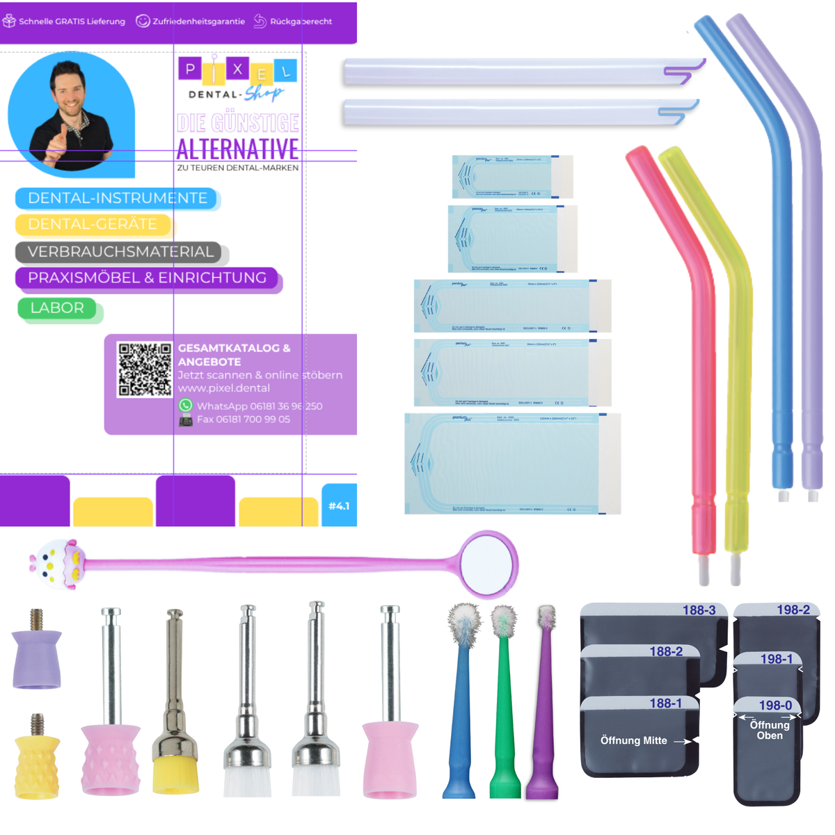 Musterpaket Kostenfrei bei PIXEL.dental