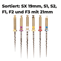 Wurzelkanalinstrumente Super Feilen Niti gold PP-E01-Sortiert