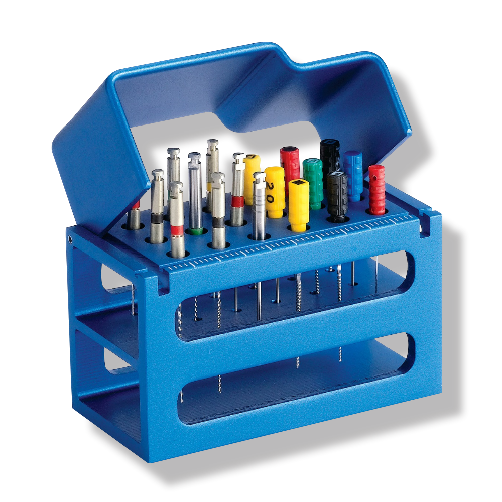 Aluminium Endofeilen Aufbewahrungsbox | blau