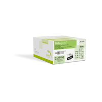 SABAguard® Polyester | Nicht-Resorbierbares Nahtmaterial | geflochten, grün, Kreis | 24 Stück

