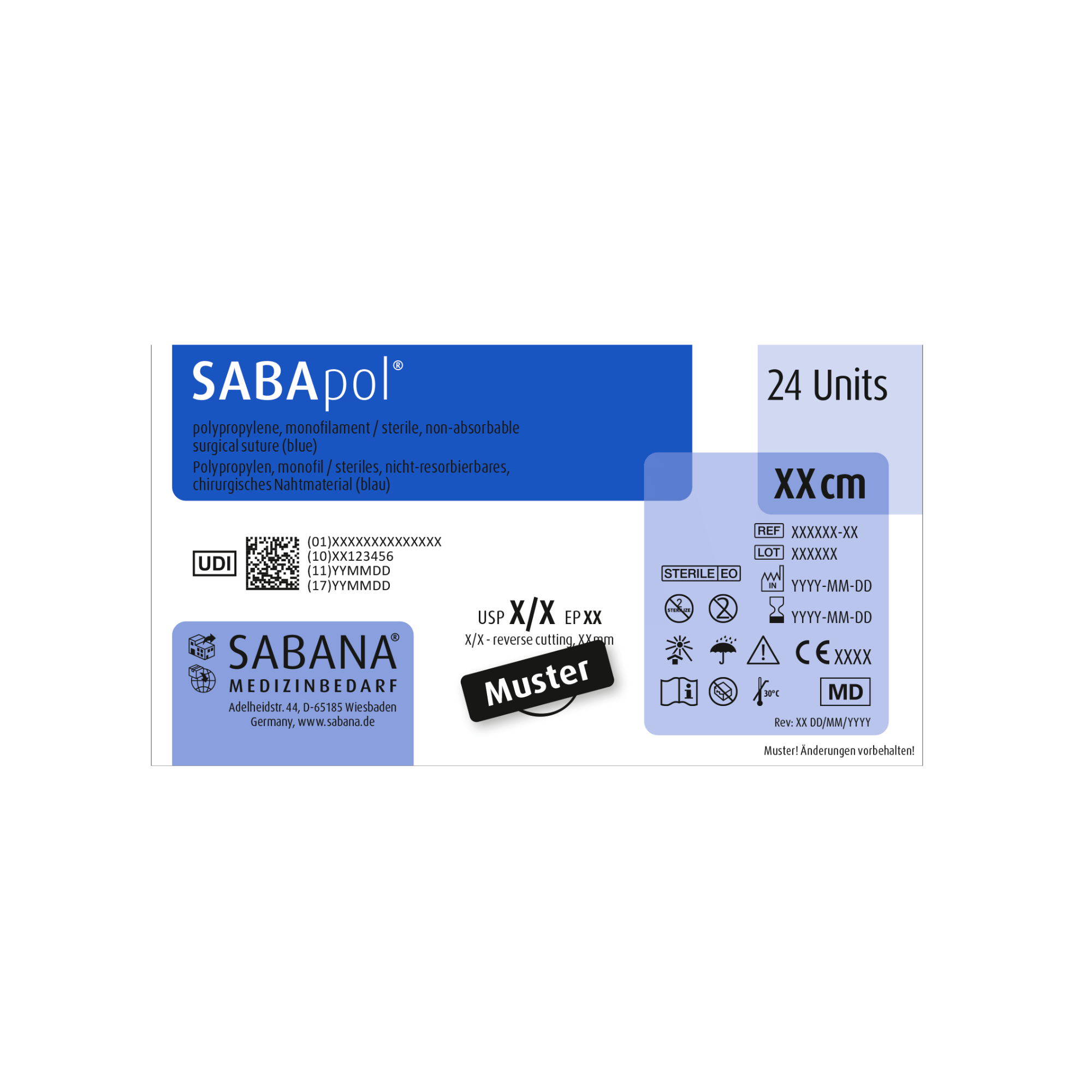SABApol® Polypropylen | Nicht-Resorbierbares Nahtmaterial