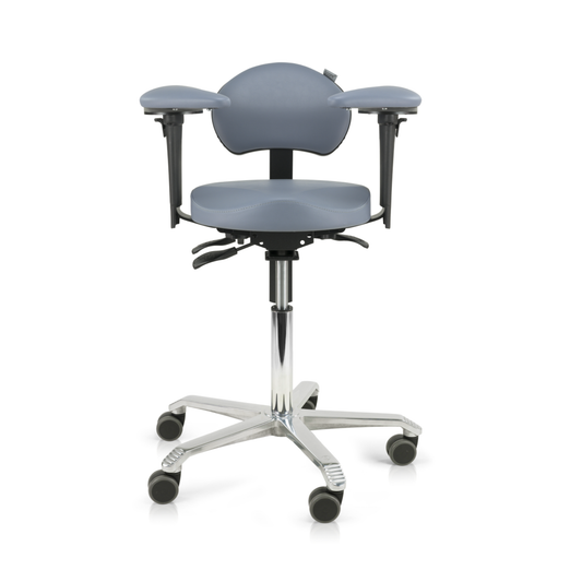 SCORE®Behandlerstuhl "Ergo Support" | Polstermaterial PUxx® | Ergoshape-Sitzfläche