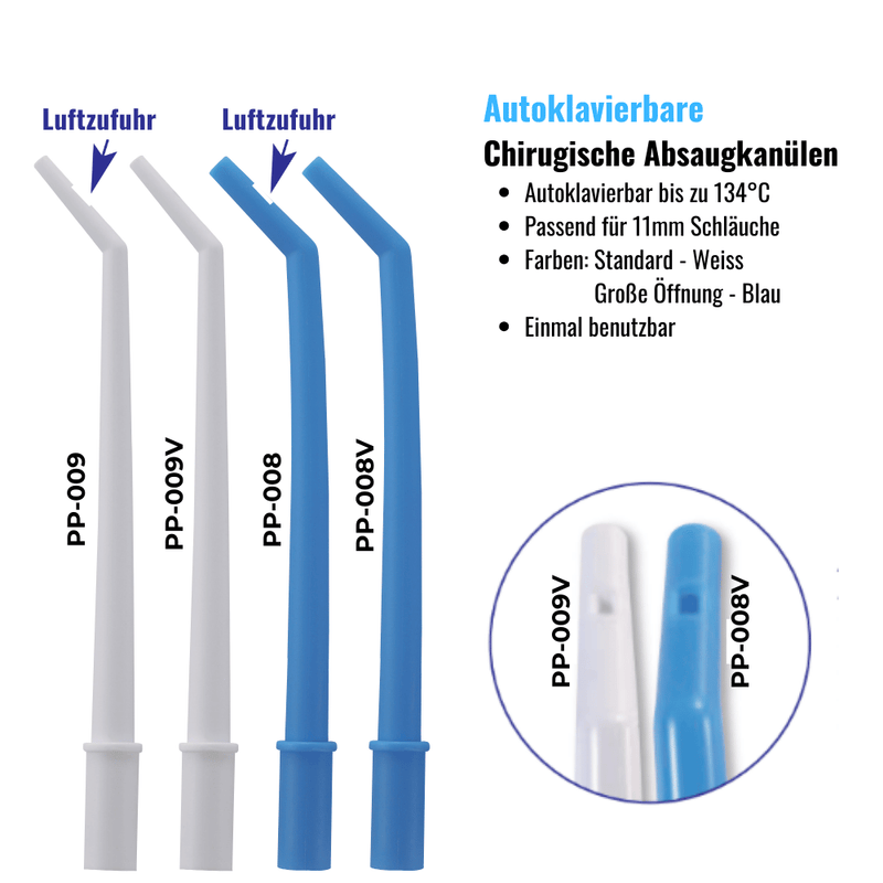 Autoklavierbare Chirurgische Absaugkanülen