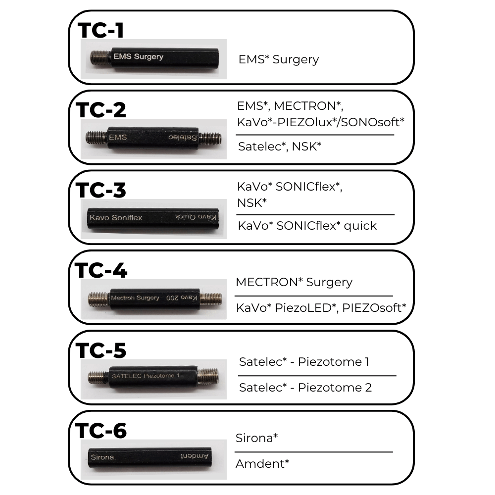 Gewindetester Ultraschallspitzen ZEG-Ansätze XP-TC