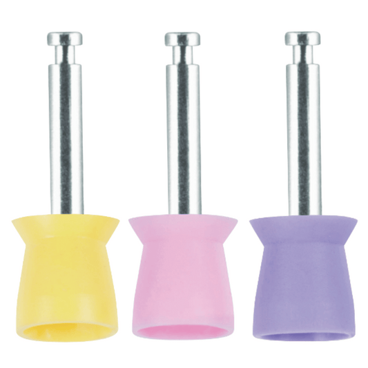 Polierkelche | CA-Schaft | Silikon, Short Cup | glatt, Fadenkreuz | 100 Stück