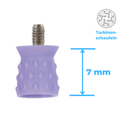 Polierkelche Prophylaxe Cup Silikon Screw-in genoppt Short Cup PP-T-S221LV_2