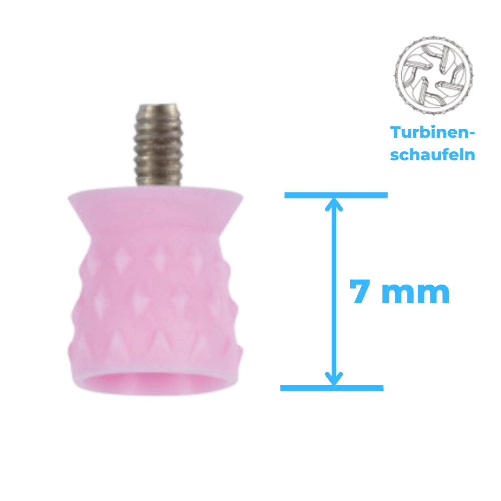 Polierkelche Prophylaxe Cup Silikon Screw-in genoppt Short Cup PP-T-S221PK_2