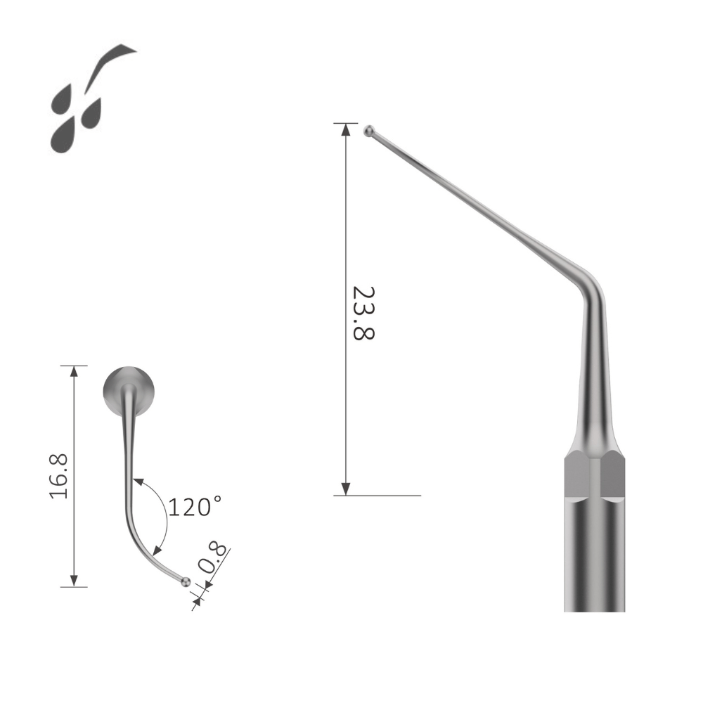 Ultraschallspitze Perio Kugel Linksläufig EMS*Piezon* LED_eP2LS_2