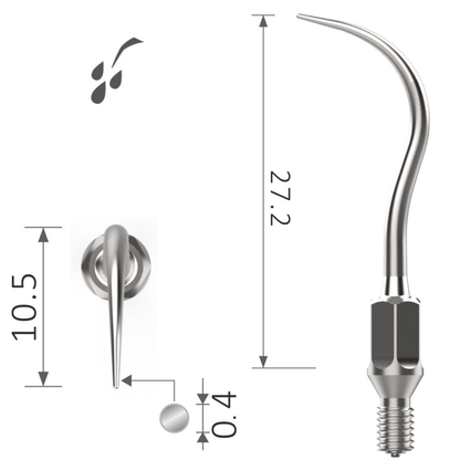 Schallspitze Fein | Zahnsteinentfernung an engen Stellen | Gewindetyp wie Air Scaler KaVo SONICflex* XP-k