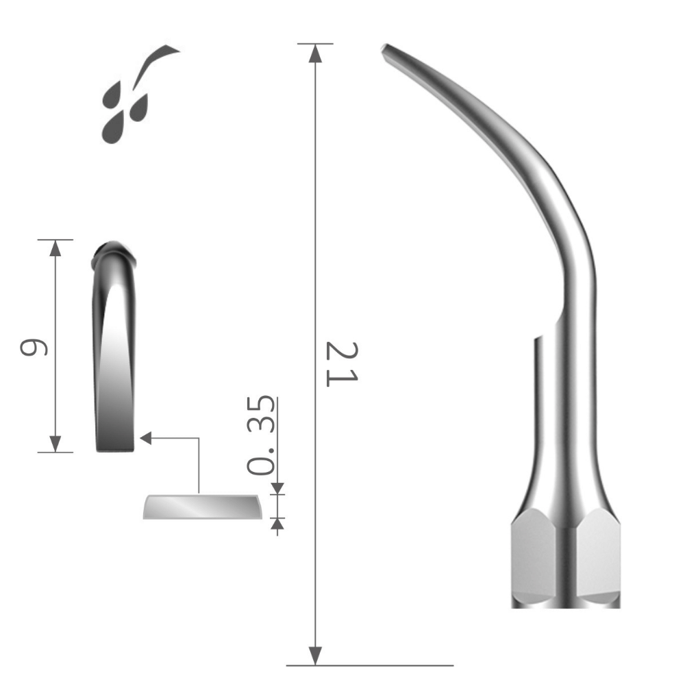 Ultraschallspitze flache Kante Scaling supragingivalen Zahnsteinentfernung Konkremente XP-G2 GS2 GN2 GD2 GM2_2