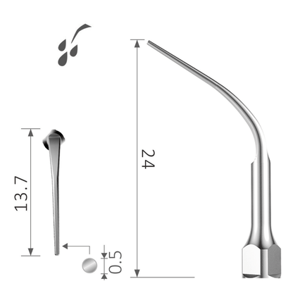 Ultraschallspitze runde Spitze Perio Entfernung subgingivalem Zahnstein XP-P3 PS3 PD3 PN3 PM3 2
