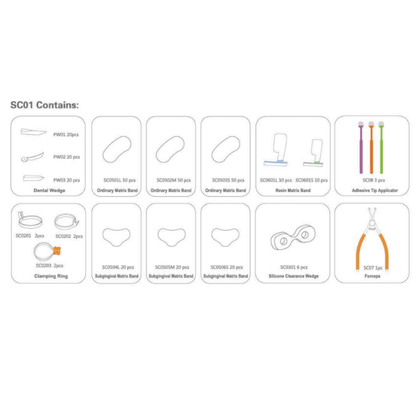 Matrizen Set konturierte Sektions-Matrizen 325 Teile_SC01_4