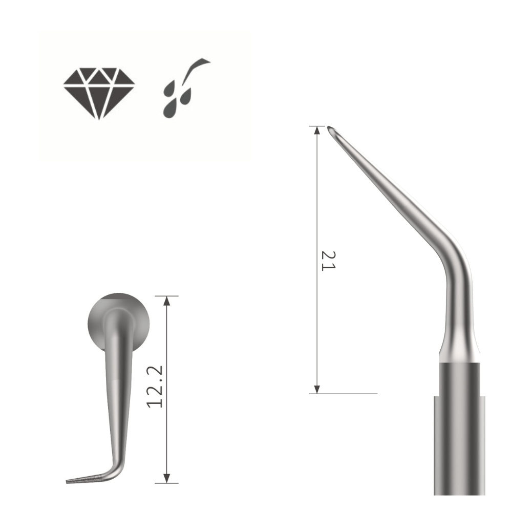 Ultraschallspitzen sASLD | RETRO | links diamantiert | Gewindetyp wie  Satelec*